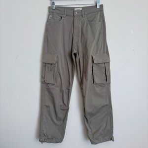 DL1961 Gwen Jogger Cargo Alpine Green Premium Denim W24”x25” Activewear Gorpcore